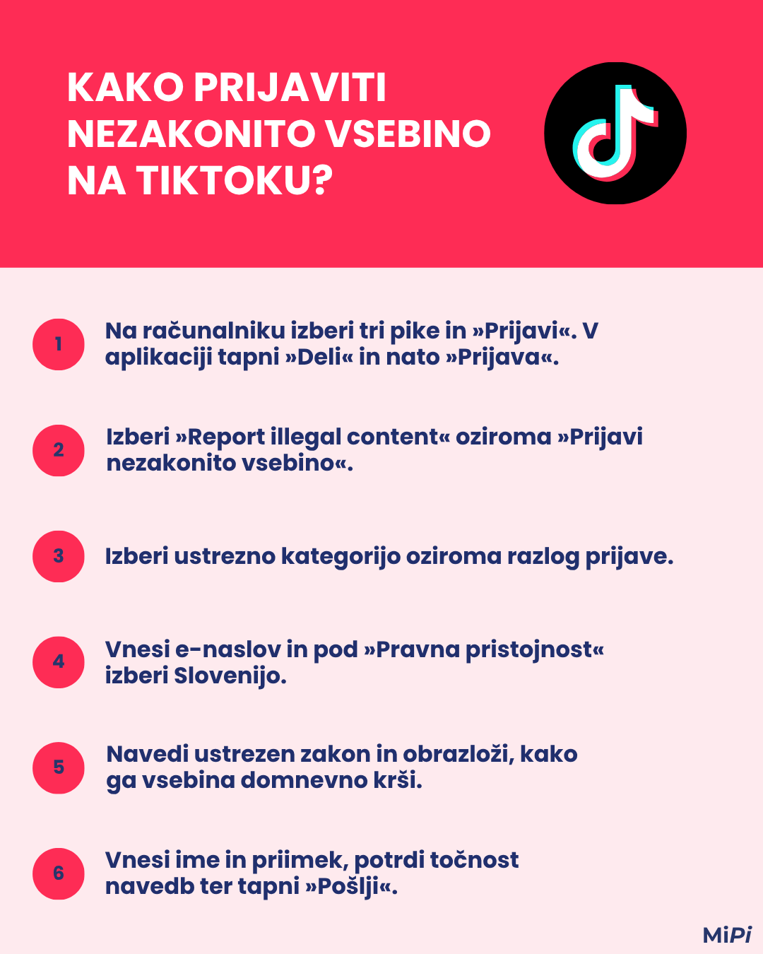 prijavne poti na TikTok-u