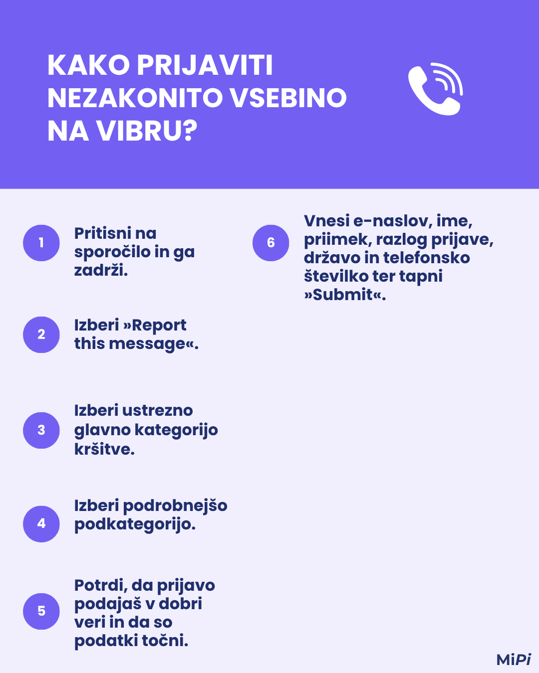 prijavne poti na Vibru